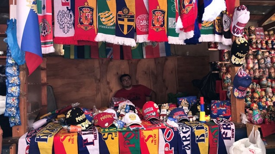 Russian souvenir shops make huge profits from World Cup