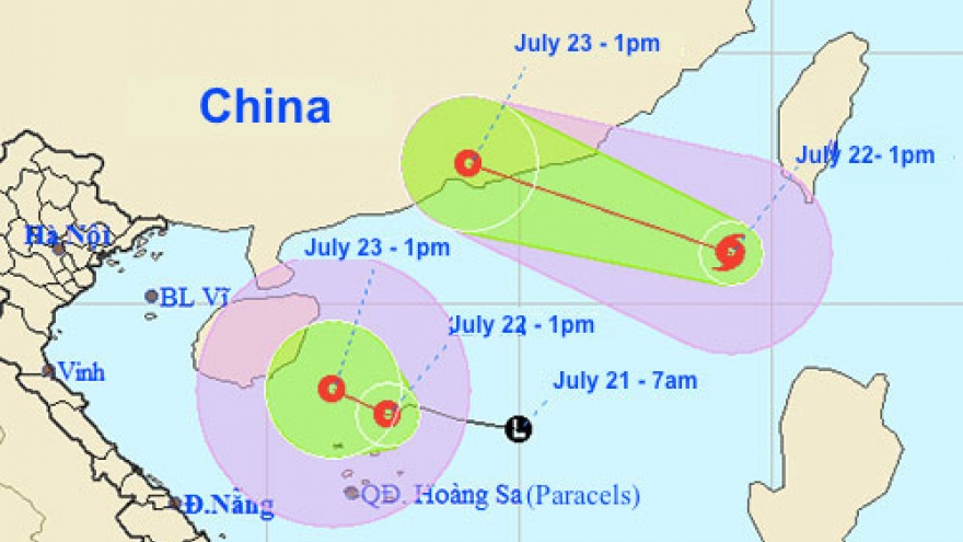 Another tropical depression and third storm of the year develop over East Sea