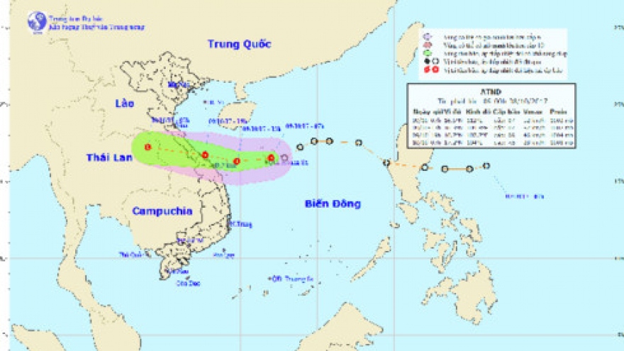 
        Tropical depression to strike Vietnam’s central coast
                              