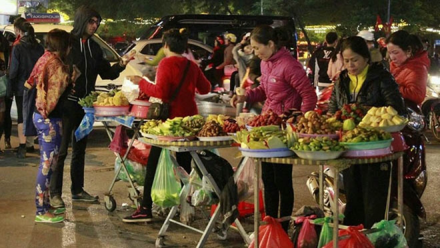 Hanoi night market in the Old Quarter