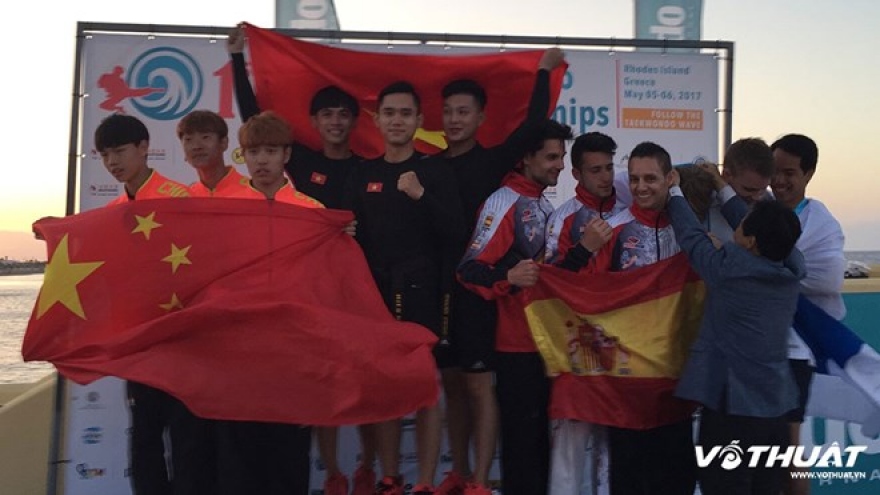 Vietnam wins three golds at world beach taekwondo