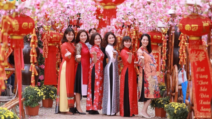 Traditional Ao Dai for Tet
