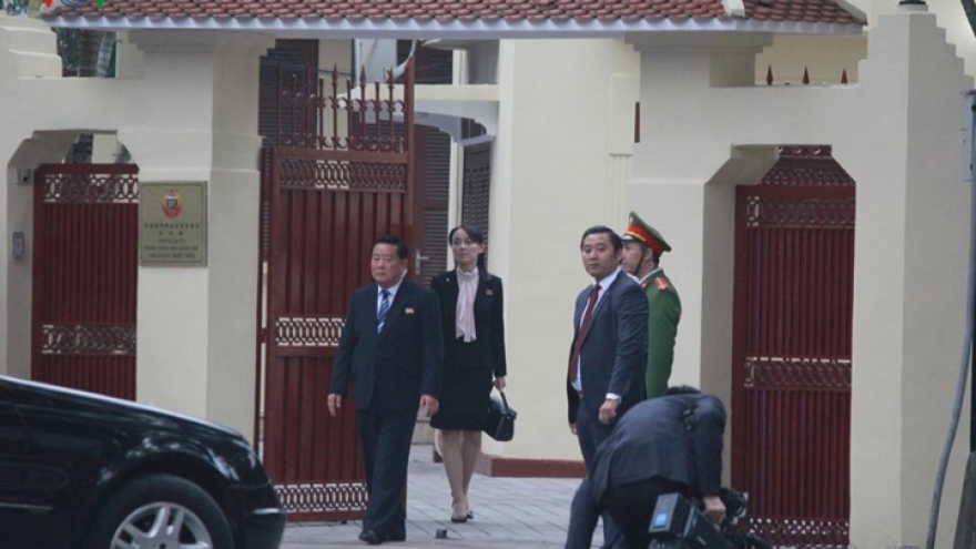 Chairman Kim Jong-un visits DPRK embassy in Hanoi