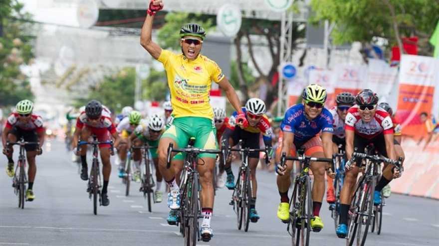 Tam wins stage, still leads cycling tournament