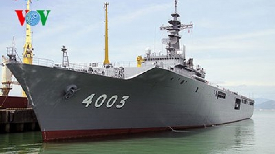 Japan ship Kunisaki arrival in the spotlight