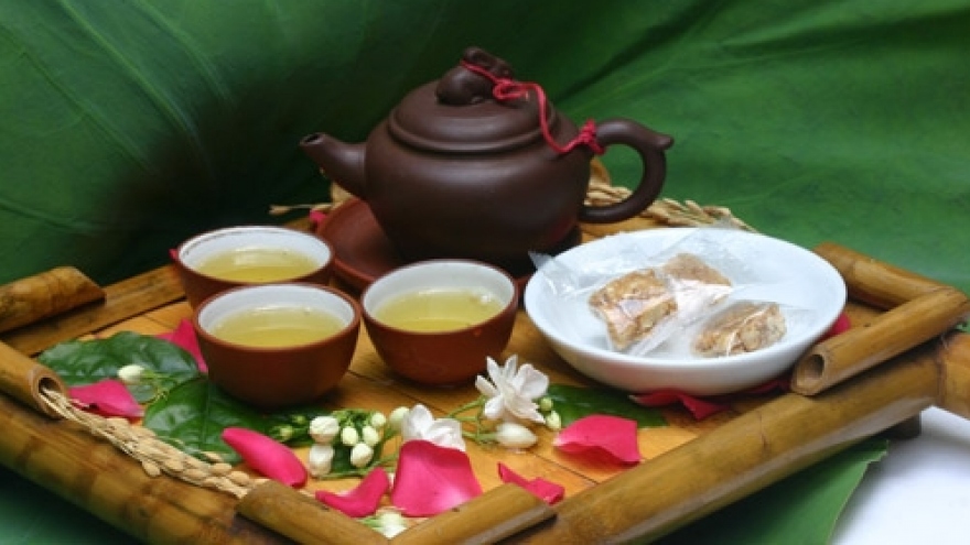 Different colours of Vietnamese Tea  