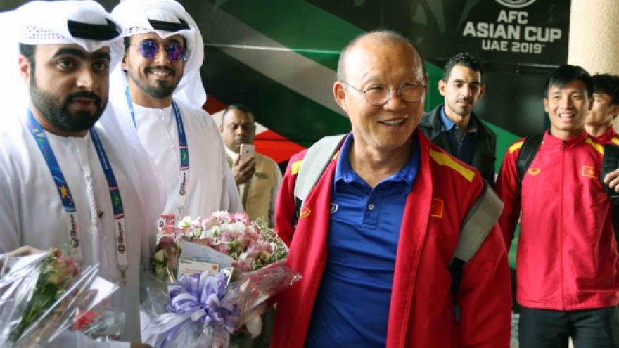 Vietnam team arrives in Al Ain for final match against Yemen 