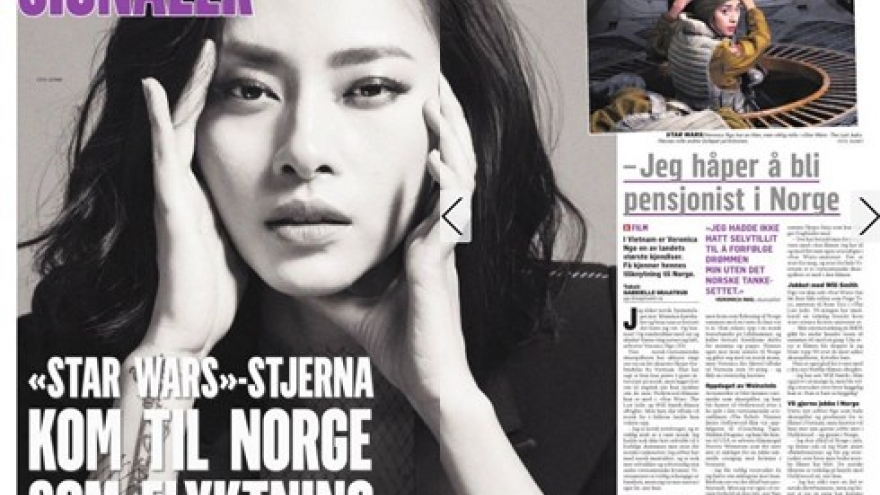 Vietnamese actress appears on Norway’s largest newspaper Dagbladet