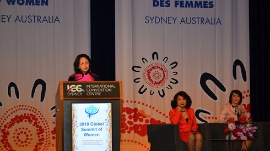 Vice President gives speech at Global Summit of Women in Sydney