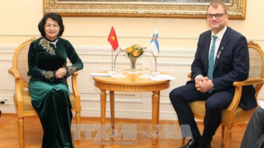 Finnish PM affirms wish to boost multi-dimensional ties with Vietnam
