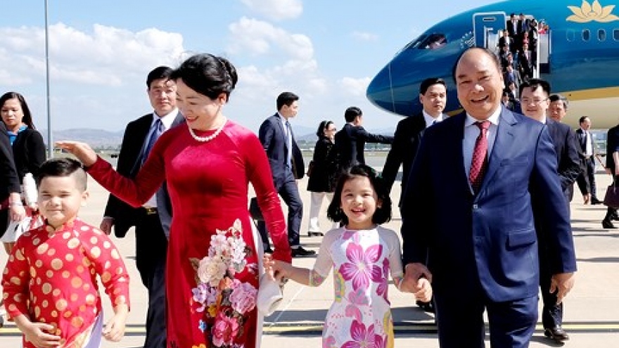 PM Phuc arrives in Canberra, starting official visit to Australia
