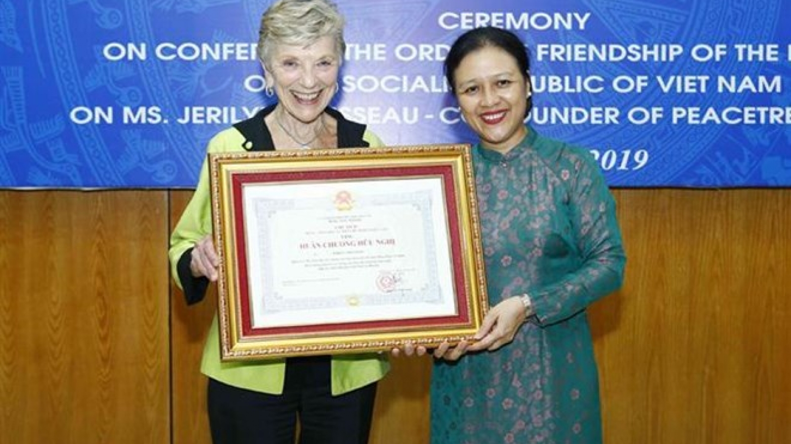 Friendship Order awarded to US’s PeaceTrees Vietnam Founder
