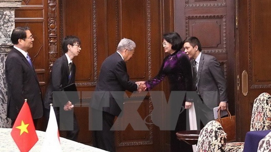 Vice President highlights fruitful parliamentary ties of Vietnam, Japan