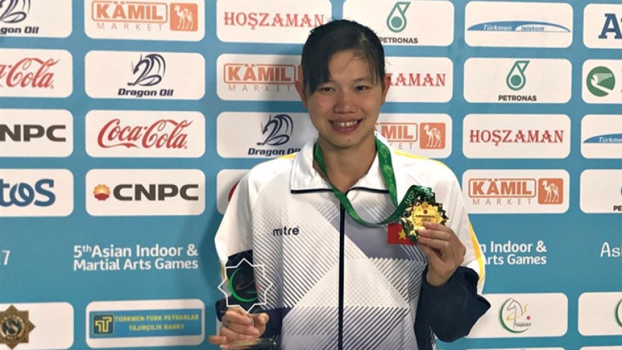 Anh Vien breaks Asian Indoor and Martial Art Games’ record