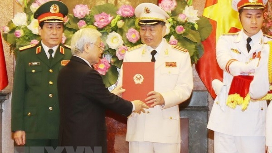Senior public security, defence officers receive General rank