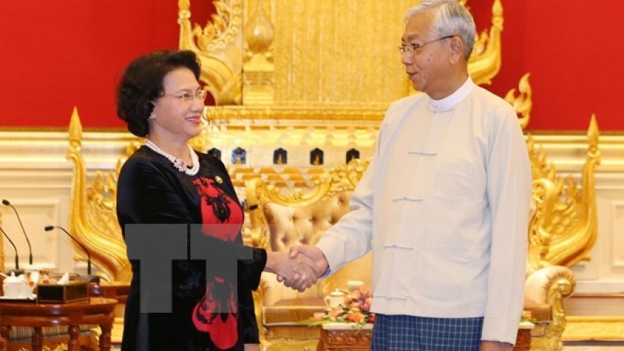 NA Chairwoman meets with Myanmar’s President