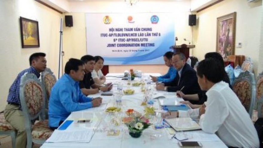 Vietnam, Laos, Asia-Pacific trade unions step up connections