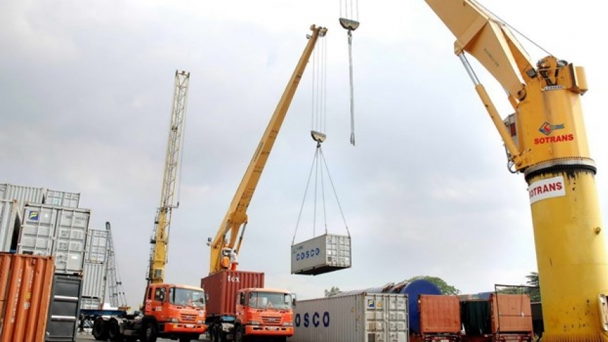 Exports jump in first quarter, imports slide