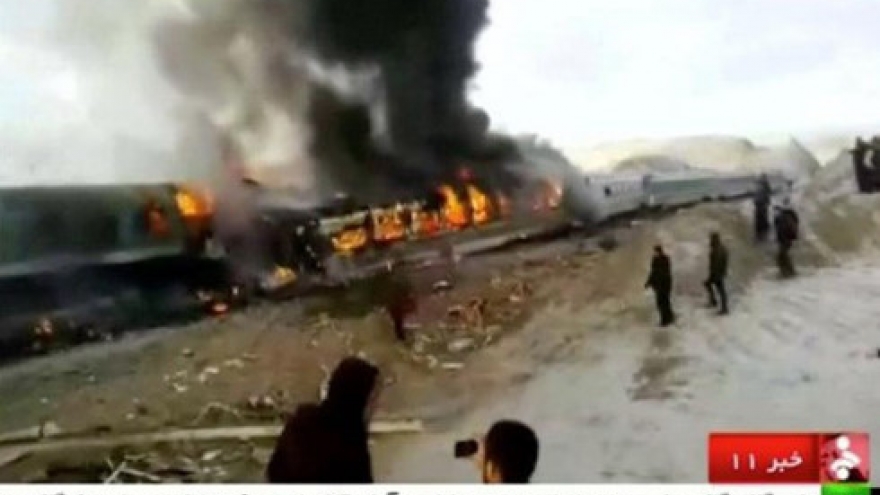 Passenger trains collide in Iran, 44 killed: official