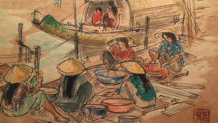 National museum exhibits historic sketches
