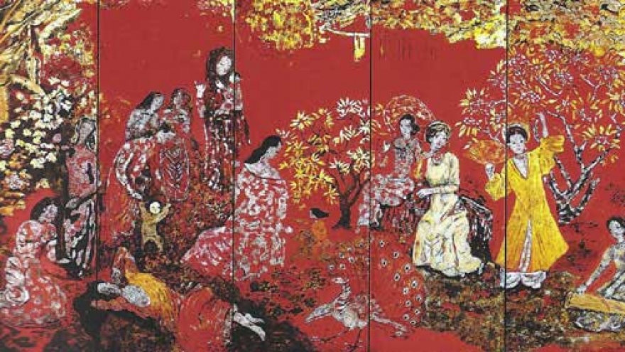 Vietnam lacquer paintings showcased in RoK