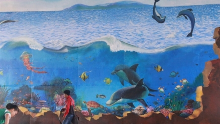 Street art livens up APEC Summit