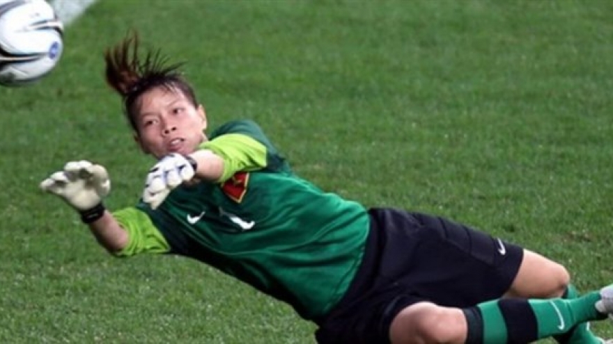 AFC website highlights female Vietnamese goalkeeper Dang Thi Kieu Trinh