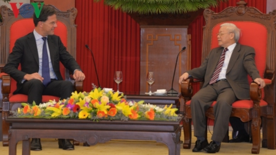 Party, State leader welcomes Dutch Prime Minister