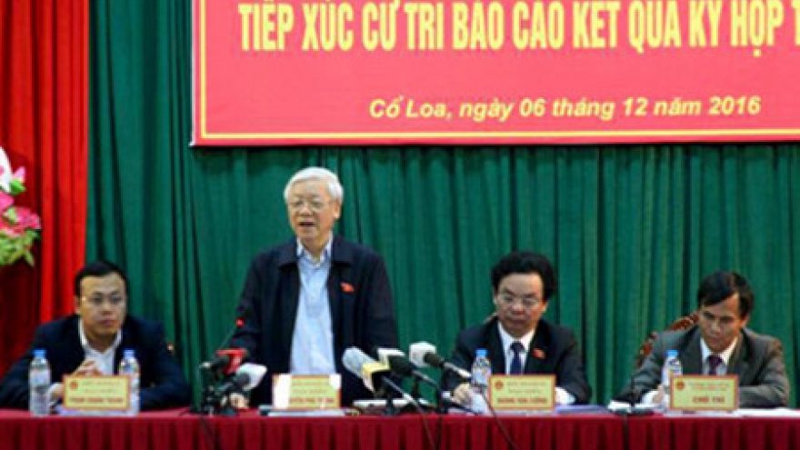 Party leader reiterates determination to combat corruption
