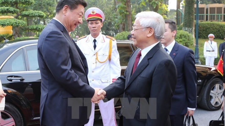 Chinese press highlights Vietnamese Party chief’s visit
