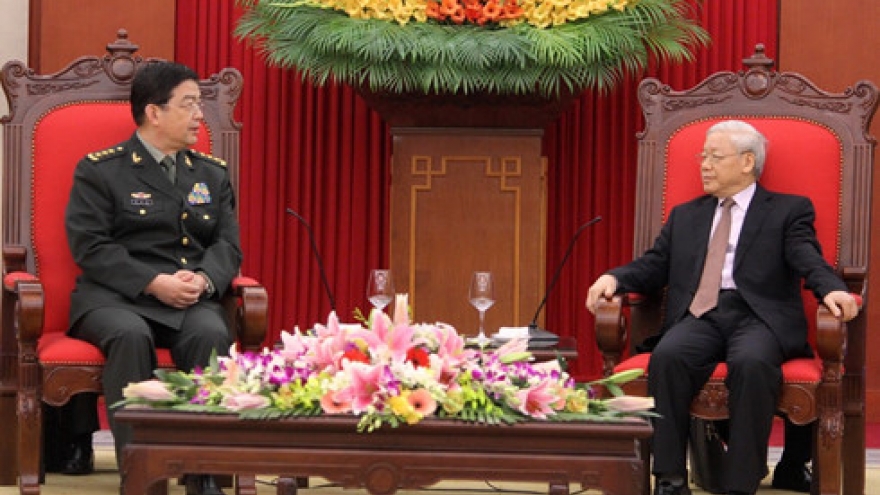 Party chief receives Chinese defence minister
