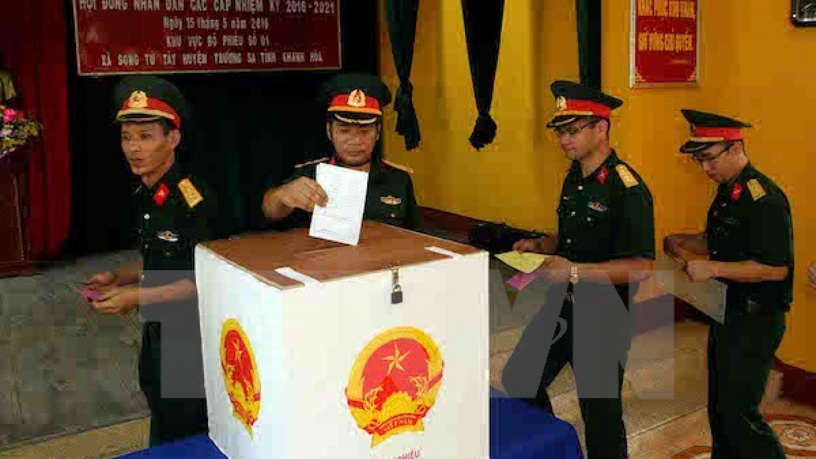 Truong Sa voters go to the polls early