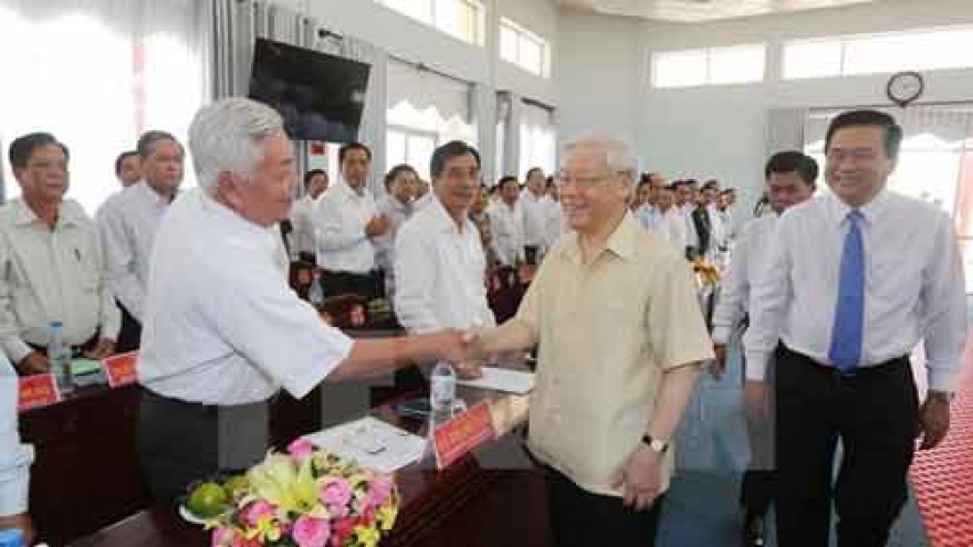 Party chief makes fact-finding tour of Long An province
