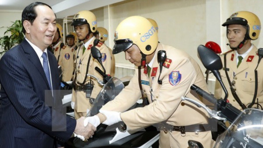 Hanoi police ordered to ensure traffic safety during Tet