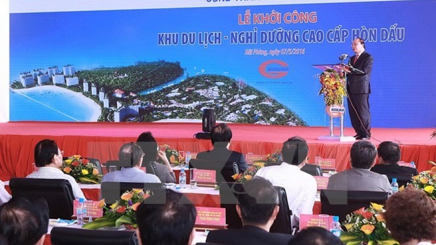 PM attends ground-breaking ceremony for Hon Dau resort