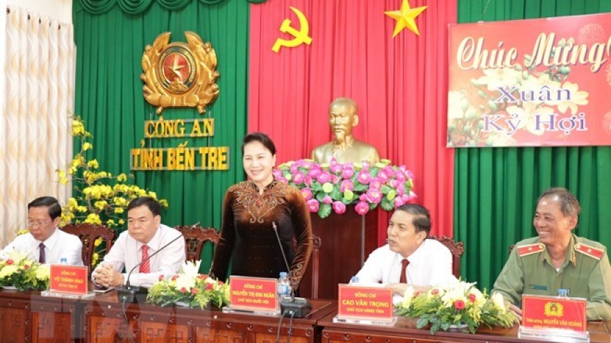 NA Chairwoman pays Tet visit to Ben Tre’s police, border guard
