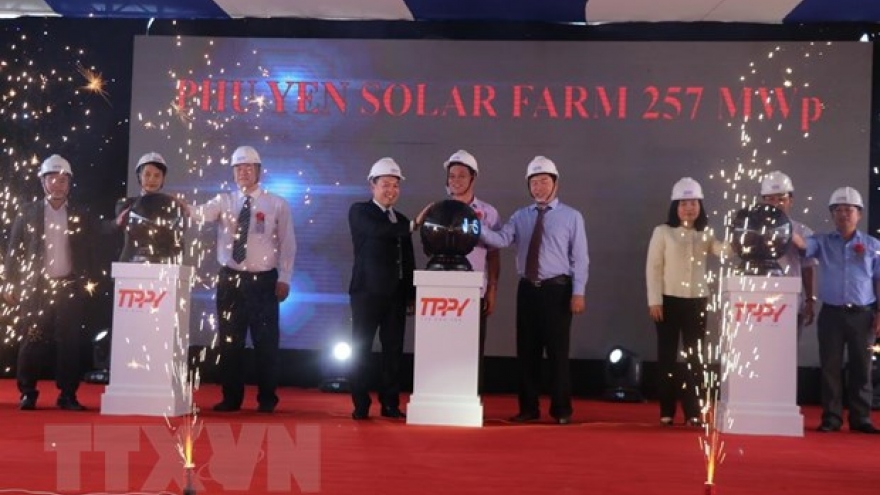 Solar power plant inaugurated in Phu Yen province