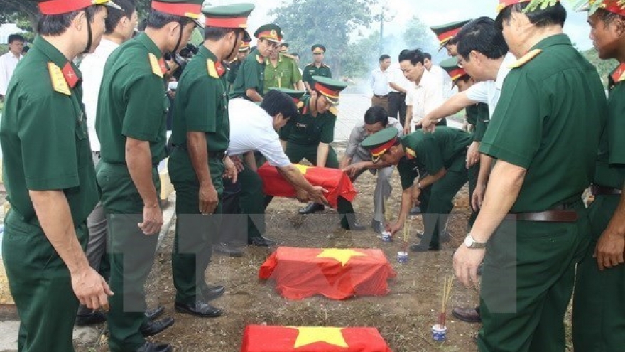 Remains of fallen soldiers repatriated from Cambodia