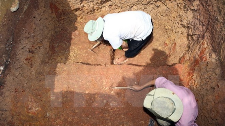 Champa artifact unearth in Quang Ngai province