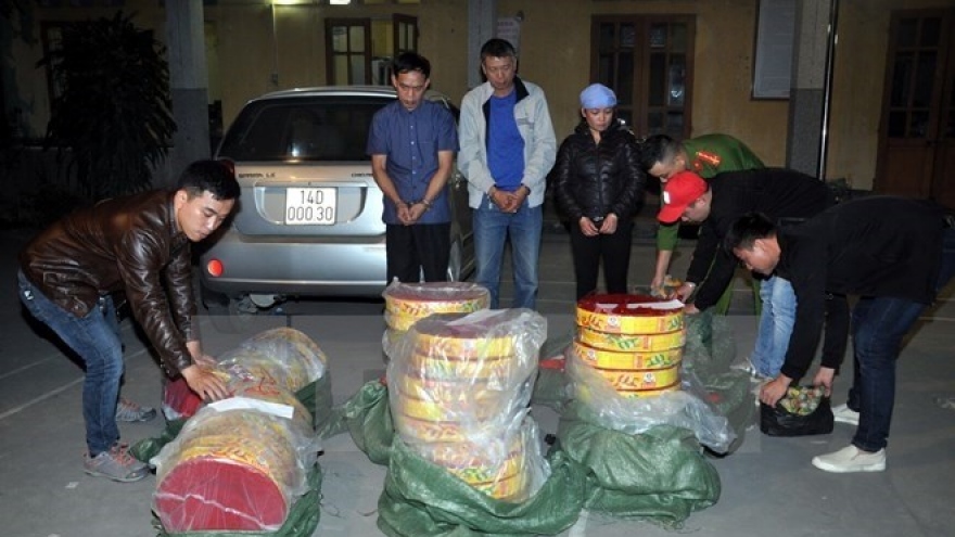 Firecracker smugglers feel heat as Tet nears