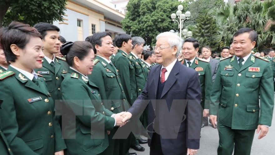 Party chief lauds border guard force’s efforts