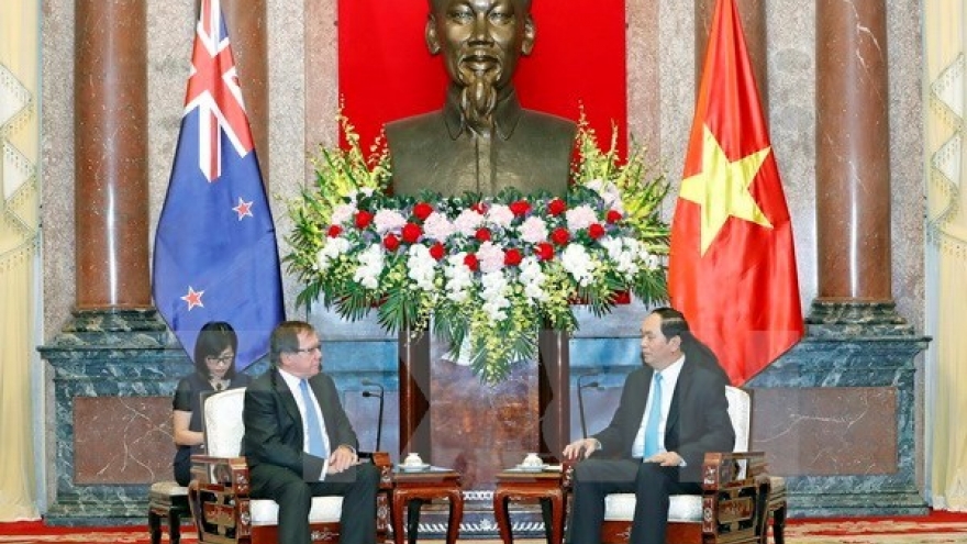 President hopes NZ to join economic development in Vietnam