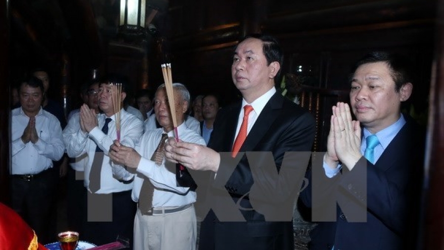 President drums to kick off Truong Yen festival