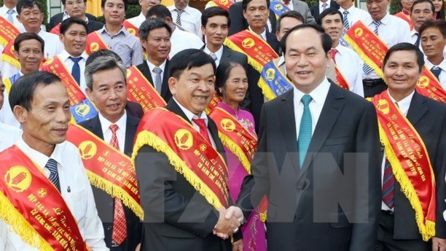 President impressed with farmers’ inventions