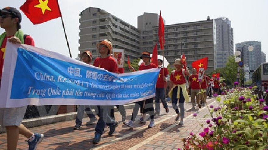 OVs march calling for China’s respect for int'l law