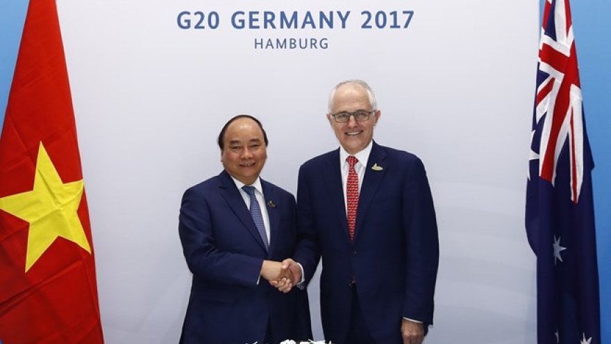 Vietnamese PM meets leaders of RoK, Australia in Hamburg