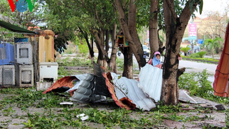 Typhoon devastation in central Vietnam