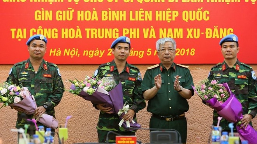 Vietnam sends seven more officers to UN peacekeeping mission