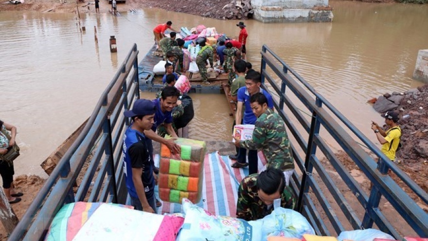 More aid from Vietnam reaches survivors of Lao dam collapse