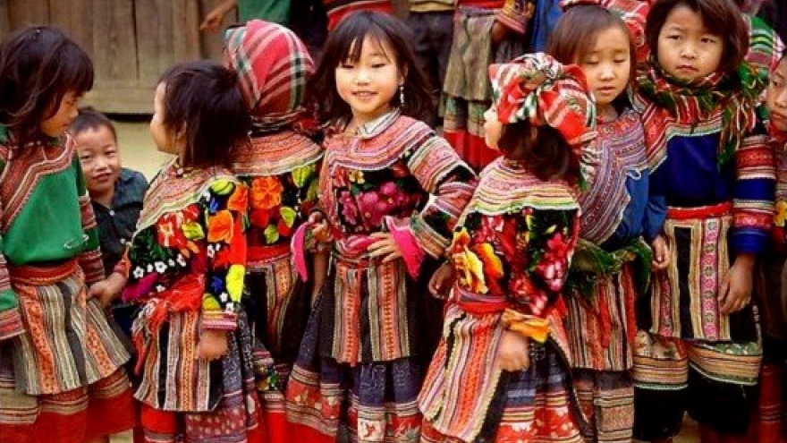 Costumes of Mong women in Ha Giang